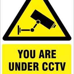 Color World Express 11.5X8 Inches You Are Under CCTV Surveillance Vinyl Self Adhesive Sticker SS-03-picture-41