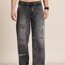 HERE&NOW Men Regular Fit Distressed Jeans-image-2