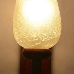 Somil Premium Designer Glass Wall / Night Lamp Elegant & Stylish Dcor Accent for Modern Interiors, color- White, Size:- 18 X 26 X 29 CM-image-76
