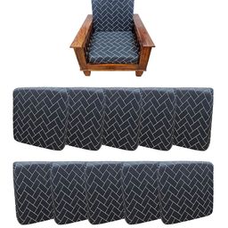 ohello Grey & White 10 Pieces Sofa Covers-picture-6