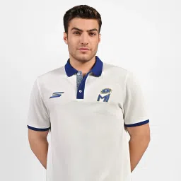 MUMBAI INDIANS: POLO WITH EMBROIDERED LOGO-image-22