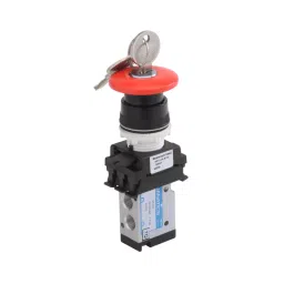 Janatics 3/2 Normally Close M5 Mushroom Head with Lock and Detent , DP242P70-ML1A-9