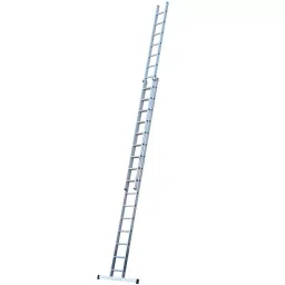 YOUNGMAN 15x2 Step Aluminium Wall Support Extension Ladder 6595 mm Max Standing Height, 8176-image-83