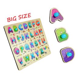Vworld 3D Large ABCD Wooden Shapes Puzzle Multicolour -  26 Pieces-14