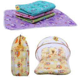 Fareto Baby's Gift Pack Combo of  Mattress Net Bed Carry Bad Plastic - Yellow-image-65