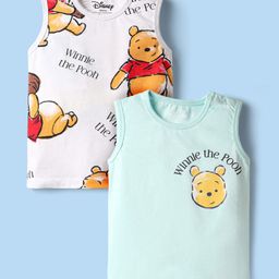 Babyoye Disney Single Jersey Knit Sleeveless Vests With Winnie The Pooh Graphics Pack of 2 - Multicolor-image-43