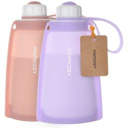 Momcozy Silicone Milk Storage Bags 2pcs Maternity Accessory Purple and White-image-82