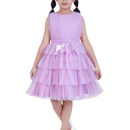 Tiny Girl Barbie Layered Tulle Fit & Flare Knee Length Dress-image-19