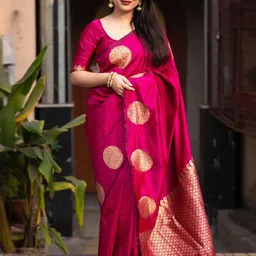 Marziyaa Woven Design Zari Banarasi Saree-picture-18