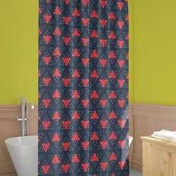 ArtzFolio Grey & Red Printed Shower Curtains-image-70