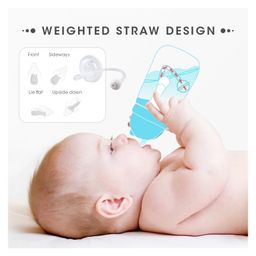 R for Rabbit Twin Handle Straw Sipper Blue - 300 ml image 4