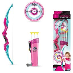 negocio Archery Toy Bow & Arrow Luminous Archery Shooting Set Quiver Target Board - Multicolour image 4