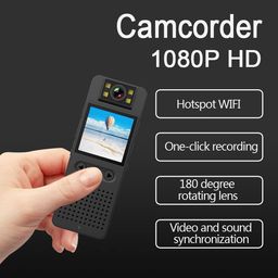 ORLOV 1080P Body Worn Camera with 180 Degree Rotatable Lens, Night Vision, Motion Detection, 256GB TF Card Support, LCD Screen, Microphone & Speaker, 5 Hour Battery Backup image 2