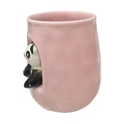 Dainty Little Shop Pink & Black Ceramic Glossy Finish Mugs-34