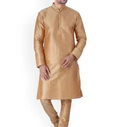 Sadree Men Regular Dupion Silk Kurta with Pyjamas-image-53