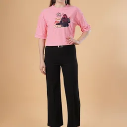 NEYSA Animal Printed T-shirt & Trousers Co-Ord Set-picture-32