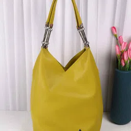 Metro Women Solid Structured Handheld Bag-82