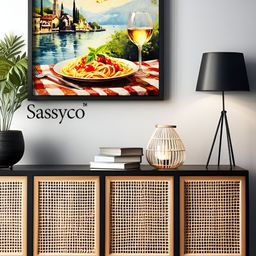 Sassyco Blue & Green 1 Piece Canvas Other Wall Paintings-image-87