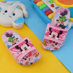 BAESD Unisex Kids Printed Rubber Sliders Flip Flops-15