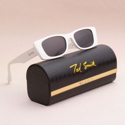 Ted Smith Unisex Rectangle Sunglasses with Polarised Lens-13