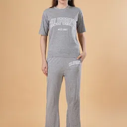 BAESD Typography Printed Round Neck Night suits-picture-34