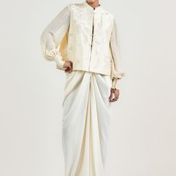 OTT Tarun Tahiliani Women Tailored High-Rise Trousers-image-46