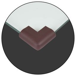 Safe-O-Kid 8 Corner Guards Cushions U-Shaped Medium Size Pack of 8 - Brown-image-19