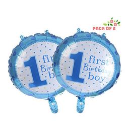 AMFIN First Birthday Balloon Blue - Pack of 2-24