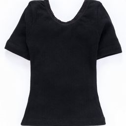 Kanvin Half Sleeves Thermal Vest - Black-image-53