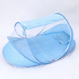 Babyhug Portable Mosquito Net with Matress - Blue-26