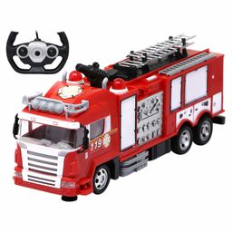 Fiddlerz 2.4 Ghz Remote Controlled Fire Brigade Rescue Toy Truck - Red-23