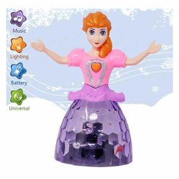 Fiddlerz Musical Doll with Lights Pink Purple - Height 20.5 cm-25