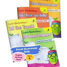 Woodsnipe Normal Font English Handwriting Practice Book Set of 4-26