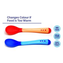 The Little Lookers Temperature Sensing Spoon Pack of 2 - Blue Red-image-76