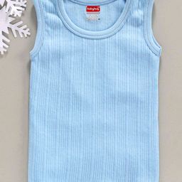 Babyhug Sleeveless Thermal Vest - Blue-image-70
