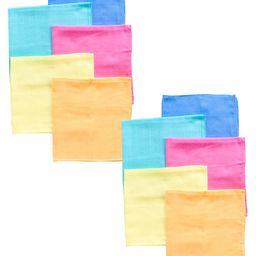 Babyhug Square Muslin Nappy Set Medium Pack Of 5 - Multicolor Combo Pack of 2-18
