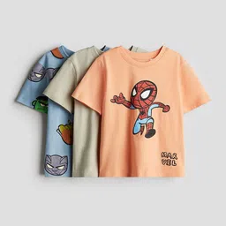 H&M 3-Pack Printed T-shirts-image-37