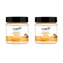 CARET ORGANIC Set Of 2 Haldi & Chandan Face Pack For Skin Brightening - 100 g Each-3