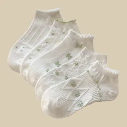 CrossKulture Women Pack Of 5 Assorted Ankle Length Socks-44
