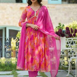 Women Georgette Kurta Sets-image-91