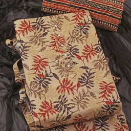 LeeliPeeri Designer Printed Unstitched Dress Material-image-9