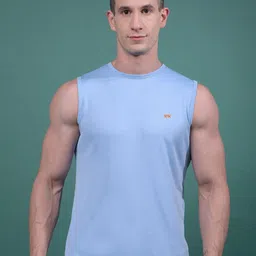 KEX Men Regular Fit Round Neck Sleeveless Sports T-shirt-image-59