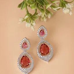 ZENEME Teardrop Shaped Drop Earrings-15