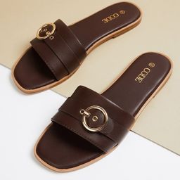 CODE by Lifestyle Women Open Toe Flats With Buckles-image-39