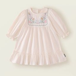 LULU & SKY Puff Sleeve A-Line Dress-image-10