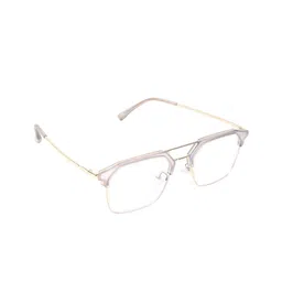 BAYBERRY Unisex Clear Lens & Brown Oversized Sunglasses with-13