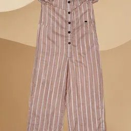 Purple United Kids Girls Striped Basic Jumpsuit-picture-41