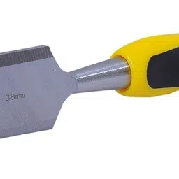 Bevel Edge, Hardened Steel Blade with Soft Grip Handle Wood Chisel 38mm 38mm (1-1/2”) Wood Chisel Hand Tool for Woodworking, Carving & Shaping Bevel Chisel-6