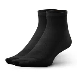 Frido Pack of 2 Unisex Core Black Small Active Quarter Length Socks-image-15