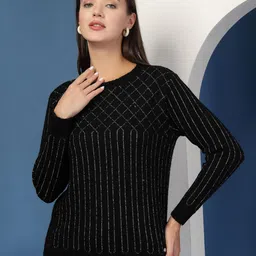 Juelle Women Striped Pullover-image-89